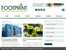 Tablet Screenshot of foodservicefootprint.com